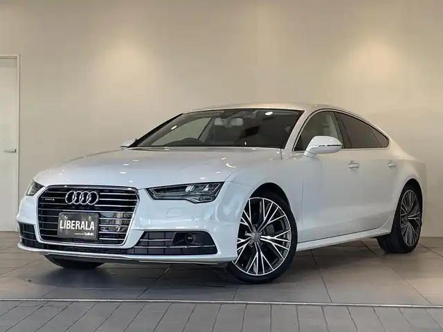 アウディ Ａ７ SB 2．0 TFSI クワトロ 愛知県 2015(平27)年 5.5万km グレイシアホワイトメタリック 純正ＯＰホイール　/茶革シート　/ＢＯＳＥサウンド　/アシスタンスＰＫＧ　/マトリクスＬＥＤ　/アウディサイドアシスト/アウディアクティブレーンアシスト　/アダプティブクルーズコントロール　/ＭＭＩナビゲーション/Bluetooth/バックカメラ/フルセグTV/パワーバックドア/パワーシート/ETC/プッシュスタート/ウィンカーミラー/アイドリングストップ