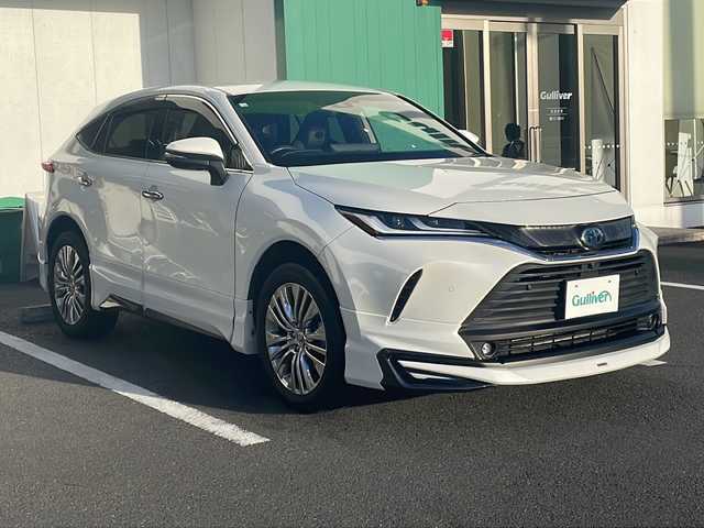 トヨタ ハリアー ハイブリッド Z レザーパッケージ 京都府 2020(令2)年 3.4万km ホワイトパールクリスタルシャイン メーカーナビ　パノラミックビューモニター　ＪＢＬサウンド　モデリスタエアロ　デジタルインナーミラー　ブラインドスポットモニター　ＬＥＤヘッドライト　ビルトインＥＴＣ　前後ドラレコ　クリアランスソナー