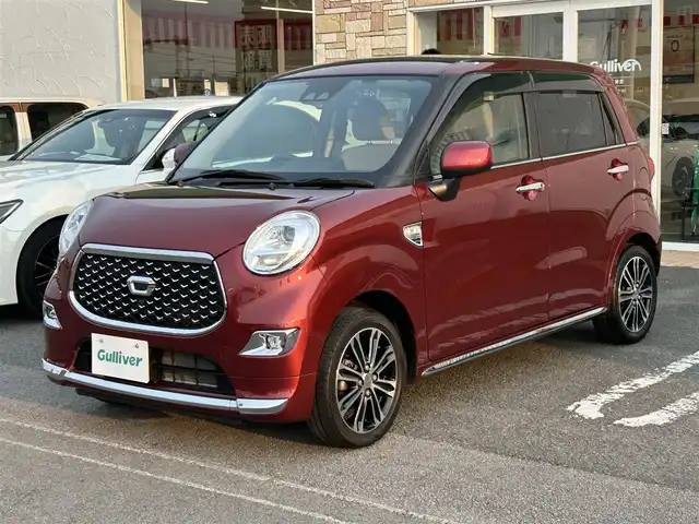 ダイハツ キャスト スタイル G VS SAⅢ 徳島県 2019(令1)年 2.3万km ファイアークォーツレッドM SDナビ　CN-RE05WD/　AM/FM/BT/SD/DISC/USB/iPod/フルセグ/バックカメラ/全方位カメラ/前後ドライブレコーダー　ZDR-015/ETC/フロントシートヒーター/アイドリングストップ/純正フロアマット/ドアバイザー/LEDヘッドライト/プッシュスタート/スペアキー/スマートアシストIII