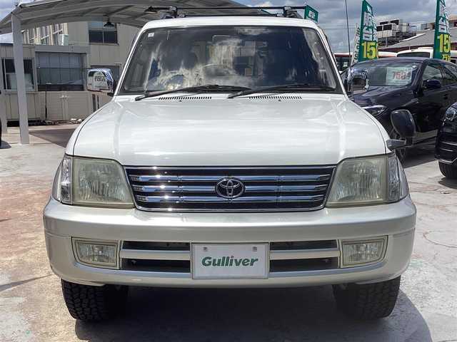 トヨタ ランドクルーザー プラド TX－LTD ワイド 京都府 2001(平13)年 17.8万km ホワイト/シルバーM ワンオーナー/3.0Ｌディーゼルターボ４ＷＤ/電動サンルーフ/ルーフレール/寒冷地仕様/　 ２バッテリー/リアヒーター/社外ルーフキャリア/背面タイヤ/ＲＡＹＳ16インチアルミ/社外メモリーナビ/　 CD DVD BT SD フルセグＴＶ/ETC/サイドステップ/社外ＬＥＤヘッドライト/社外ＬＥＤフォグ/キーレスエントリー/アクティブＴＲＣ/マルチインフォメーション/アイドルＵＰ/スペアキー/新車保証書/取扱説明書