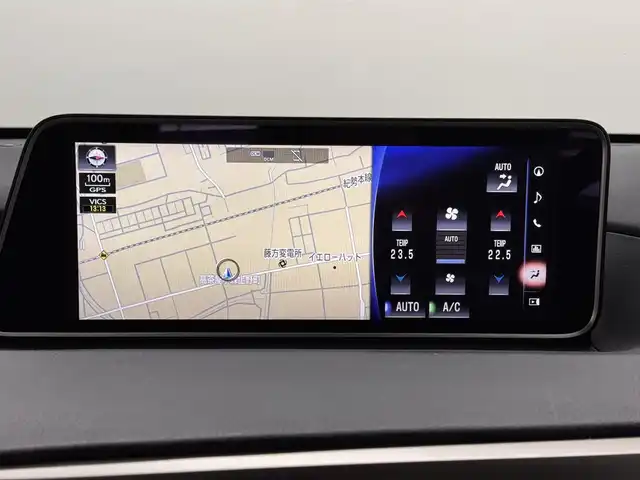 レクサス ＲＸ 450h Fスポーツ 三重県 2018(平30)年 6.1万km ホワイトノーヴァガラスフレーク ハイブリッド/FF/MTモード付フロアCVT/12.3インチナビ（AM/FM/CD/DVD/Blu-ray/SDREC/SD/USB/Bluetooth/AUX/TV）/パノラミックビューモニター/マークレビンソン プレミアムサラウンドサウンドシステム/TRDエアロ（F/S/R下）/ETC2.0/LEXUS Safety System＋/●プリクラッシュセーフティ/●レーンキーピングアシスト/●レーダークルコン（全車速追従機能付）/●アダプティブハイビームシステム/・ブラインドスポットモニター＆リヤクロストラフィックアラート・オートブレーキ/・先行車発進告知機能/など/装備/・セミアニリン本革シート（黒）/・電動ランバーサポート付10wayパワーシート（Dメモリー付/N）/・シートヒーター＆ベンチレーション（D/N）/・ステアリングヒーター/・ハンズフリーパワーバックドア/・AC100Vコンセント（100W）/・カラーヘッドアップディスプレイ/・3眼フルLEDヘッドランプ/・パドルシフト/・左右独立オートエアコン/・電動チルト&テレスコピックステアリング/・ステアリングスイッチ/・純正20inAW/・スマートキーx1/・保/取/ナビ取/など