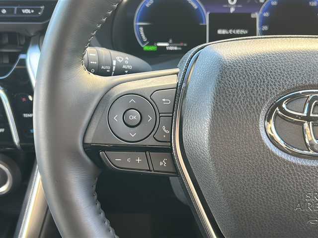 トヨタ ハリアー ハイブリッド Z レザーパッケージ 広島県 2024(令6)年 1.1万km プレシャスブラックパール 後期型/禁煙車/モデリスタエアロ（F/S/R）/モデリスタシグネチャーイルミグリル/トヨタセーフティセンス/・プリクラッシュセーフティ/・レーンディパーチャーアラート/・LTA/・先行車発進告知/・RSA/・レーダークルーズコントロール/クリアランスソナー/HUD/BSM/デジタルインナーミラー/JBLプレミアムサウンド/純正12.3インチナビ/・フルセグ/Bluetooth/USB/パノラミックビューモニター/ステアリングヒーター/革巻きステアリング/ステアリングスイッチ/黒革シート/シートヒーター/ベンチレーション/パワーシート/シートメモリー/LEDヘッドライト/ETC2.0/AC100V1500W電源（トランク）/純正ドアバイザー/純正フロアマット/純正19インチアルミホイール/W+サイド+カーテンエアバック