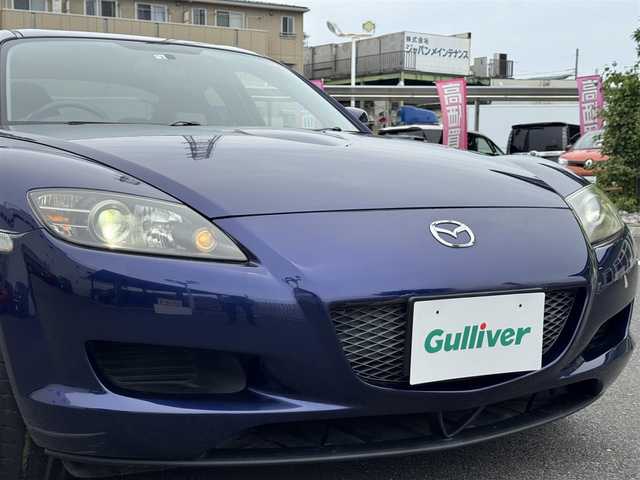 マツダ ＲＸ－８ 千葉県 2006(平18)年 4.7万km ストラトブルーマイカ 5速MT/AM/FM/CD/HIDヘッドライト/純正16インチAW/純正フロアマット/革巻きステアリング/盗難防止装置/リモコンキー/スペアキー