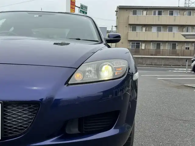 マツダ ＲＸ－８ 千葉県 2006(平18)年 4.7万km ストラトブルーマイカ 5速MT/AM/FM/CD/HIDヘッドライト/純正16インチAW/純正フロアマット/革巻きステアリング/盗難防止装置/リモコンキー/スペアキー