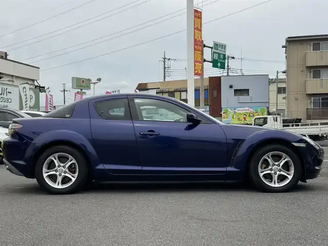 マツダ ＲＸ－８ 千葉県 2006(平18)年 4.7万km ストラトブルーマイカ 5速MT/AM/FM/CD/HIDヘッドライト/純正16インチAW/純正フロアマット/革巻きステアリング/盗難防止装置/リモコンキー/スペアキー