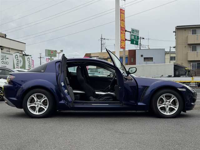 マツダ ＲＸ－８ 千葉県 2006(平18)年 4.7万km ストラトブルーマイカ 5速MT/AM/FM/CD/HIDヘッドライト/純正16インチAW/純正フロアマット/革巻きステアリング/盗難防止装置/リモコンキー/スペアキー