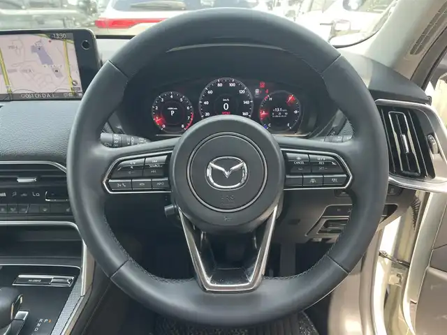 マツダ ＣＸ－６０ 25S Lパッケージ 滋賀県 2023(令5)年 1万km ロジウムホワイトプレミアムメタリック 純正12.3インチナビ/・FM/AM/・Bluetooth/・フルセグTV/・HDMI/・USB/全方位カメラ/電動パーキングブレーキ/オートホールドブレーキ/前席パワーシート/前席シートヒーター/追従クルーズコントロール/前後コーナーセンサー/ステアリングスイッチ/オートハイビーム/ステアリングヒーター/革巻きステアリング/ダウンヒルアシスト/パワーバックドア