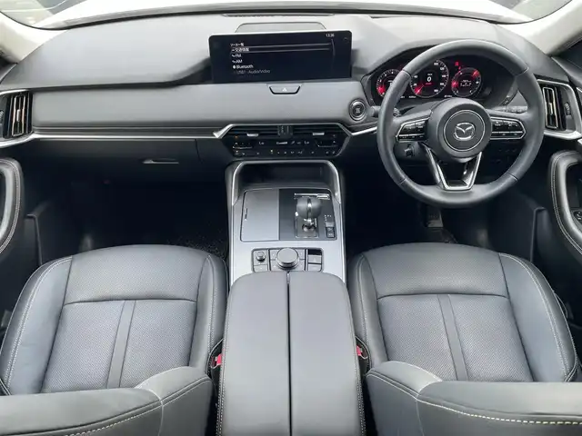 マツダ ＣＸ－６０ 25S Lパッケージ 滋賀県 2023(令5)年 1万km ロジウムホワイトプレミアムメタリック 純正12.3インチナビ/・FM/AM/・Bluetooth/・フルセグTV/・HDMI/・USB/全方位カメラ/電動パーキングブレーキ/オートホールドブレーキ/前席パワーシート/前席シートヒーター/追従クルーズコントロール/前後コーナーセンサー/ステアリングスイッチ/オートハイビーム/ステアリングヒーター/革巻きステアリング/ダウンヒルアシスト/パワーバックドア