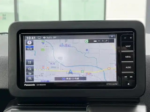 ダイハツ タフト G ダーククロムベンチャー 奈良県 2025(令7)年 0.4万km セラミックグリーンM Panasonicナビ(CN-HE02WD)/（フルセグ/BT/CD/DVD)/スカイフィールトップ/レーダークルーズコントロール/全方位モニター/前後コーナーセンサー/衝突軽減システム/レーンキープアシスト/前席シートヒーター/オートライト/電動格納ミラー/純正15インチＡＷ/保証書/取り扱い説明書/スペアキーＸ１