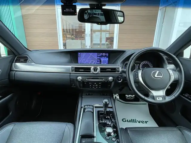 レクサス ＧＳ 450h Fスポーツ 宮崎県 2012(平24)年 7.5万km ブラック 純正ナビ/Bluetooth、TV/サンルーフ/黒レザーシート/カーボンリップスポイラー/三眼LEDライト/パワーシート/シートヒーター/ベンチレーション/クルーズコントロール/ビルトインETC2.0/ドラレコ（前のみ）