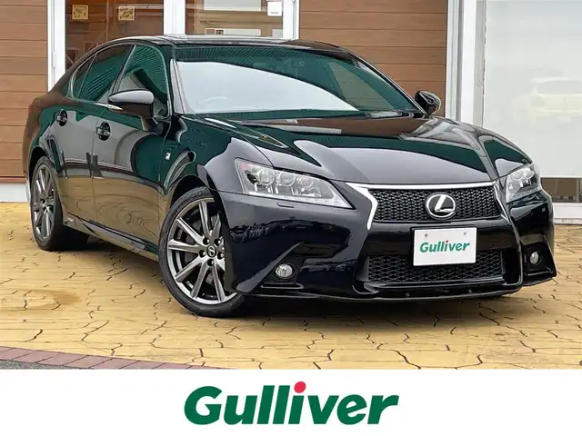 レクサス ＧＳ 450h Fスポーツ 宮崎県 2012(平24)年 7.5万km ブラック 純正ナビ/Bluetooth、TV/サンルーフ/黒レザーシート/カーボンリップスポイラー/三眼LEDライト/パワーシート/シートヒーター/ベンチレーション/クルーズコントロール/ビルトインETC2.0/ドラレコ（前のみ）