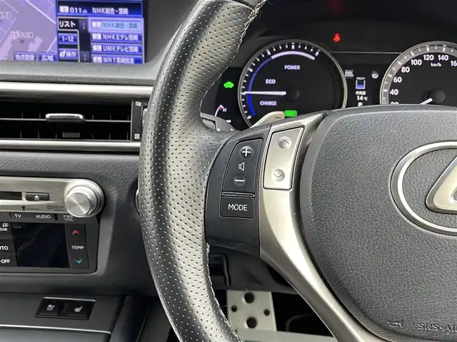 レクサス ＧＳ 450h Fスポーツ 宮崎県 2012(平24)年 7.5万km ブラック 純正ナビ/Bluetooth、TV/サンルーフ/黒レザーシート/カーボンリップスポイラー/三眼LEDライト/パワーシート/シートヒーター/ベンチレーション/クルーズコントロール/ビルトインETC2.0/ドラレコ（前のみ）