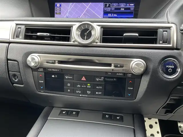 レクサス ＧＳ 450h Fスポーツ 宮崎県 2012(平24)年 7.5万km ブラック 純正ナビ/Bluetooth、TV/サンルーフ/黒レザーシート/カーボンリップスポイラー/三眼LEDライト/パワーシート/シートヒーター/ベンチレーション/クルーズコントロール/ビルトインETC2.0/ドラレコ（前のみ）