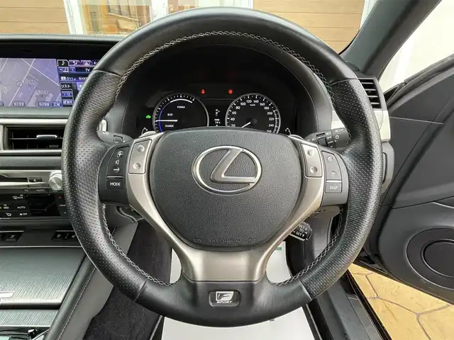 レクサス ＧＳ 450h Fスポーツ 宮崎県 2012(平24)年 7.5万km ブラック 純正ナビ/Bluetooth、TV/サンルーフ/黒レザーシート/カーボンリップスポイラー/三眼LEDライト/パワーシート/シートヒーター/ベンチレーション/クルーズコントロール/ビルトインETC2.0/ドラレコ（前のみ）