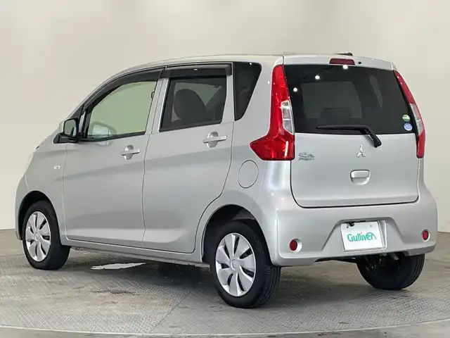 三菱 ｅＫワゴン E 栃木県 2018(平30)年 2.1万km スターリングシルバーM 社外ナビ(CN-E300D)/(ワンセグTV・Bluetooth・CD)/バックカメラ/運転席シートヒーター/禁煙車/フロアマット/ドアバイザー/リモコンキー/スペアキー/ヘッドライトレベライザー/電動格納ミラー