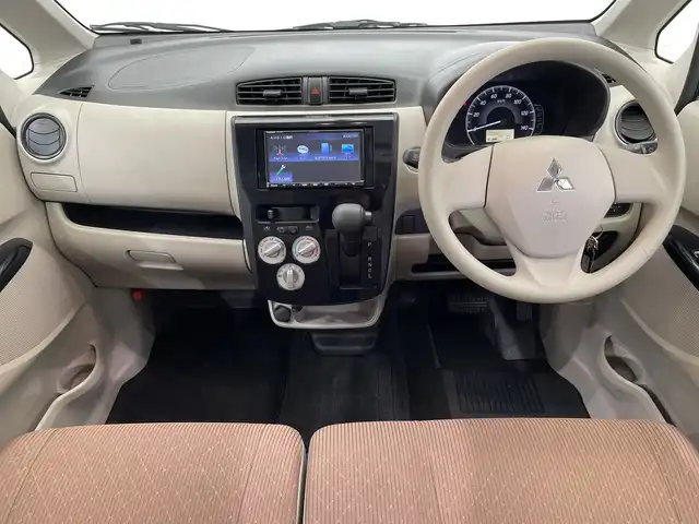 三菱 ｅＫワゴン E 栃木県 2018(平30)年 2.1万km スターリングシルバーM 社外ナビ(CN-E300D)/(ワンセグTV・Bluetooth・CD)/バックカメラ/運転席シートヒーター/禁煙車/フロアマット/ドアバイザー/リモコンキー/スペアキー/ヘッドライトレベライザー/電動格納ミラー