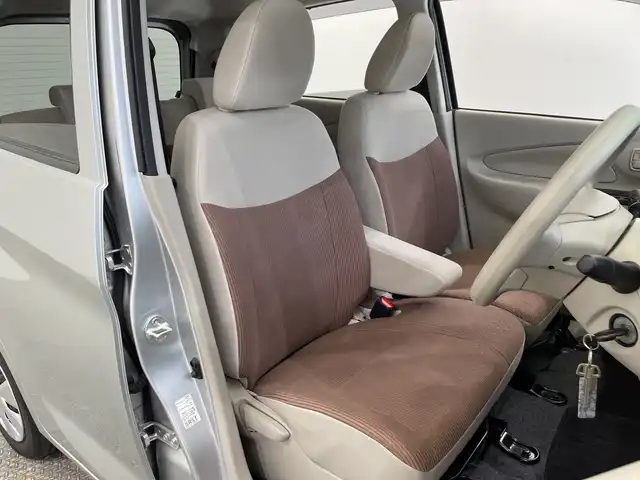 三菱 ｅＫワゴン E 栃木県 2018(平30)年 2.1万km スターリングシルバーM 社外ナビ(CN-E300D)/(ワンセグTV・Bluetooth・CD)/バックカメラ/運転席シートヒーター/禁煙車/フロアマット/ドアバイザー/リモコンキー/スペアキー/ヘッドライトレベライザー/電動格納ミラー