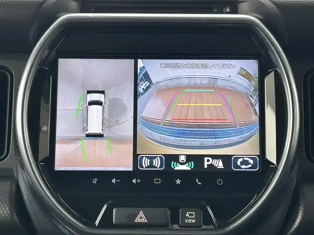スズキ ハスラー Jスタイル 滋賀県 2021(令3)年 5万km シフォンアイボリーメタリック/ガンメタリック2トーン 9インチ純正ナビ/（FM/AM/CD/DVD/フルセグ/Bluetooth）/ETC/ドライブレコーダー/全方位モニター/バックカメラ/デュアルカメラブレーキサポート/レーンキープアシスト	/コーナー・バックセンサー（ソナー）	/標識検知機能	/運転席・助手席シートヒーター/ルーフレール/電動格納ミラー/アイドリングストップ/革巻きステアリング/ステアリングスイッチ/オートライト/LEDヘッドライト/フロントフォグ/フルオートエアコン/プッシュスタート/スマートキー/スペアキー/純正フロアマット/ドアバイザー