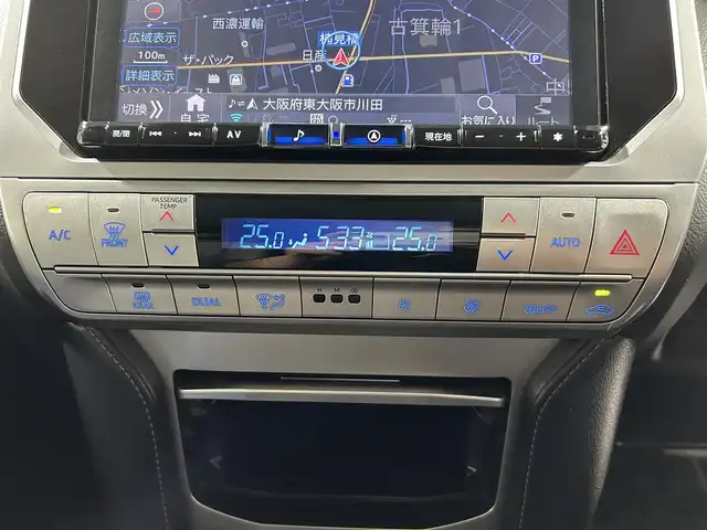 トヨタ ランドクルーザー プラド TX Lパッケージ マットブラED 大阪府 2022(令4)年 2.6万km ブラック サンルーフ 黒革シート ALPINE9incナビTV バックカメラ 後席モニター パワーシート/ヒーター/エアコン レーダークルコン 衝突軽減ブレーキ レーンアシスト オートハイビーム 前後ドライブレコーダー ETC