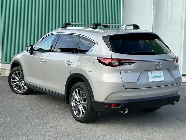 マツダ ＣＸ－８ XD エクスクルーシブモード 福岡県 2021(令3)年 8.9万km プラチナクォーツメタリック ワンオーナー/サンルーフ/純正ナビ（BT/フルセグ/TVキャンセラー）/BOSEプレミアムサウンドシステム/アラウンドビューモニター/バックカメラ/フロントカメラ/サイドカメラ/電動リアゲート/レーダークルーズコントロール/LEDヘッドライト/オートライト/レザーシート/DN席パワーシート/DN席エアシート/全席シートヒーター/ステアリングヒーター/純正19インチAW/ルーフレール/ルーフキャリア/アイドリングストップ/TCS/横滑り防止装置/コーナーセンサー/レーンキープアシスト/盗難防止装置/衝突軽減システム/オートホールド/スマートキー/ETC/保証書/取扱説明書