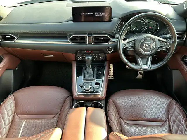 マツダ ＣＸ－８ XD エクスクルーシブモード 福岡県 2021(令3)年 8.9万km プラチナクォーツメタリック ワンオーナー/サンルーフ/純正ナビ（BT/フルセグ/TVキャンセラー）/BOSEプレミアムサウンドシステム/アラウンドビューモニター/バックカメラ/フロントカメラ/サイドカメラ/電動リアゲート/レーダークルーズコントロール/LEDヘッドライト/オートライト/レザーシート/DN席パワーシート/DN席エアシート/全席シートヒーター/ステアリングヒーター/純正19インチAW/ルーフレール/ルーフキャリア/アイドリングストップ/TCS/横滑り防止装置/コーナーセンサー/レーンキープアシスト/盗難防止装置/衝突軽減システム/オートホールド/スマートキー/ETC/保証書/取扱説明書