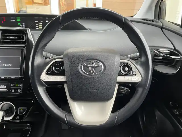 トヨタ プリウス A プレミアム　ツーリングセレ 宮崎県 2018(平30)年 7.5万km グレーメタリック モデリスタエアロパーツ/トヨタセーフティセンス/本革シート/置くだけ充電/9インチメモリナビ/フルセグテレビ/クルーズコントロール/ETC/LEDライト