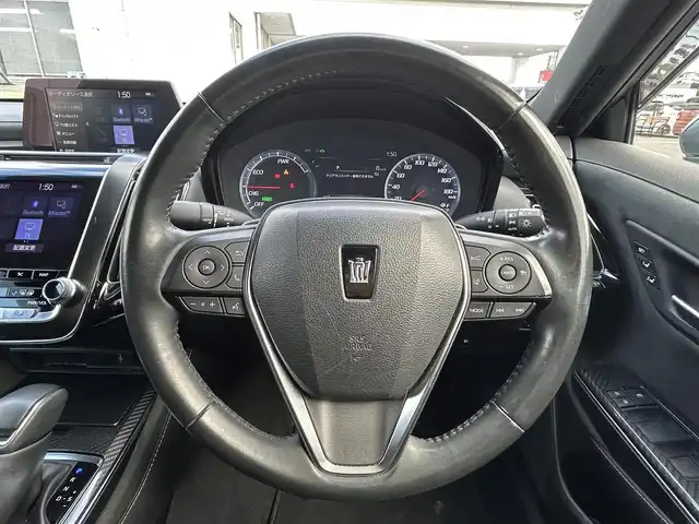 トヨタ クラウン ハイブリッド RS アドバンス 広島県 2019(令1)年 5.9万km プレシャスガレナ 純正メモリナビ/レーダークルーズコントロール/パーキングアシスト/レーンキープアシスト/ブラインドスポットモニター/LEDヘッドライト/ハイビームアシスト/フルセグTV/Bluetoothオーディオ/全方位カメラ/ETC2.0/運転席・助手席パワーシート/運転席・助手席シートヒーター/ドライブレコーダー前後/純正18インチアルミホイール/ハーフレザ―シート/自動防眩インナーミラー/雨滴感応型ワイパー/バックモニター