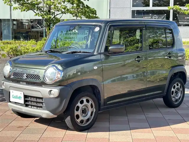 スズキ ハスラー G 福島県 2018(平30)年 5.4万km クールカーキPM 社外ナビゲーション/型番：CN-RE04D/【CD/DVD/SD/BT/TV】/バックカメラ/ETC/前席シートヒーター/レーダーブレーキサポート/アイドリングストップ/ヘッドライトレベライザー/純正フロアマット/純正ドアバイザー