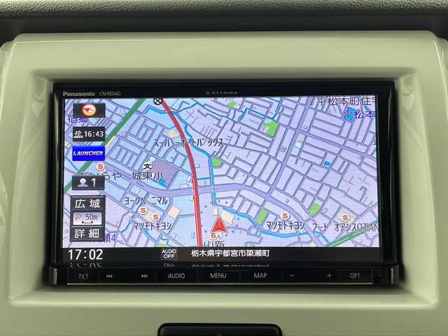 スズキ ハスラー G 栃木県 2018(平30)年 5.4万km クールカーキPM 社外ナビ/型番：CN-RE04D/【CD/DVD/SD/BT/TV】/バックカメラ/ETC/前席シートヒーター/レーダーブレーキサポート/アイドリングストップ/ヘッドライトレベライザー/純正フロアマット/純正ドアバイザー