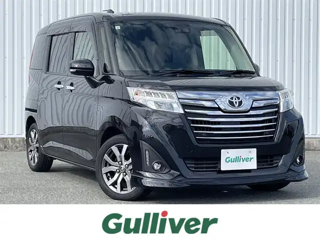 トヨタ ルーミー カスタムG－T 福岡県 2019(令1)年 4.2万km ブラックマイカメタリック アルパイン９型ナビ（Ｘ９ＮＸ２）／ウーファー（ＳＷＥ－１５００）/両側パワースライドドア　/Ｄ／Ｎ席シートヒーター　/クルーズコントロール　/ＬＤＡ／ＴＲＣ／衝突軽減ブレーキ　/ステアリングスイッチ　/電格ミラー/アイドリングストップ/クリアランスソナー/ETC/スマートキー/プッシュスタート/LEDヘッドライト