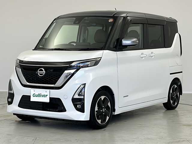 日産 ルークス HWS X プロパイロットED 茨城県 2020(令2)年 2.5万km チタニウムグレーM/シルキーホワイト エマージェンシーブレーキ/プロパイロット/純正9インチSDナビ/　　CD/DVD/BT/フルセグ/360°カメラ/両側パワースライドドア/レーダークルーズコントロール/LEDオートライト/ハーフレザーシート/純正14インチアルミホイール/ステアリングスイッチ/USBポート/スマートキー2本/禁煙車