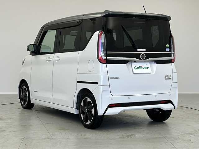 日産 ルークス HWS X プロパイロットED 茨城県 2020(令2)年 2.5万km チタニウムグレーM/シルキーホワイト エマージェンシーブレーキ/プロパイロット/純正9インチSDナビ/　　CD/DVD/BT/フルセグ/360°カメラ/両側パワースライドドア/レーダークルーズコントロール/LEDオートライト/ハーフレザーシート/純正14インチアルミホイール/ステアリングスイッチ/USBポート/スマートキー2本/禁煙車