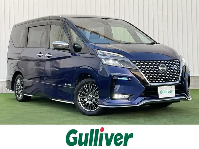 日産 セレナ e-パワー オーテック セーフティPKG 香川県 2020(令2)年 5.1万km 青Ⅱ 登録時走行距離：50929km/プロパイロット/→エマージェンシーブレーキ/→レーダークルーズコントロール/→レーンキープアシスト/純正10インチナビ/→DVD/CD/→フルセグTV/アラウンドビューモニター/ブラインドスポットモニター/両側パワースライドドア/ハンズフリーオートスライドドア/レザーシート/革巻きステアリング/ステアリングリモコン/LEDヘッドライト/ドラレコ/ETC/純正16インチAW/純正フロアマット/スマートキー/プッシュスタート