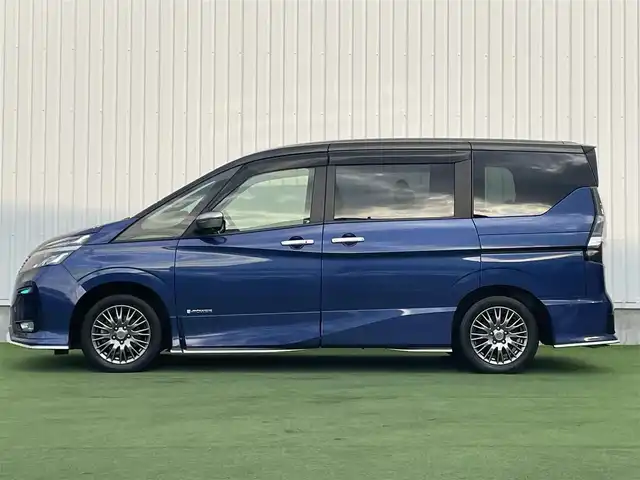 日産 セレナ e-パワー オーテック セーフティPKG 香川県 2020(令2)年 5.1万km 青Ⅱ 登録時走行距離：50929km/プロパイロット/→エマージェンシーブレーキ/→レーダークルーズコントロール/→レーンキープアシスト/純正10インチナビ/→DVD/CD/→フルセグTV/アラウンドビューモニター/ブラインドスポットモニター/両側パワースライドドア/ハンズフリーオートスライドドア/レザーシート/革巻きステアリング/ステアリングリモコン/LEDヘッドライト/ドラレコ/ETC/純正16インチAW/純正フロアマット/スマートキー/プッシュスタート