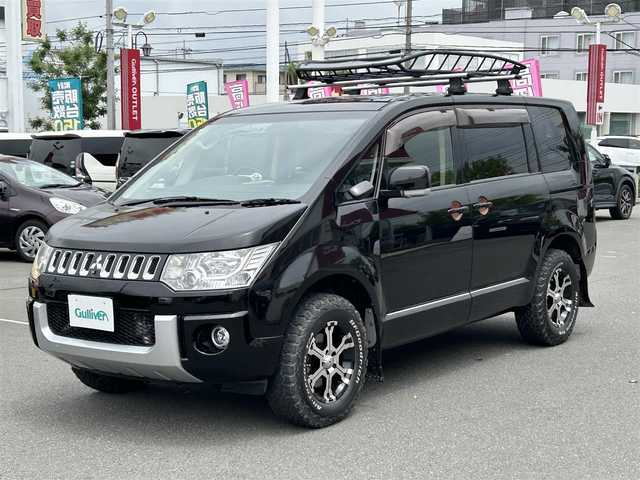 三菱 デリカＤ：５ D－Power package 群馬県 2013(平25)年 10.1万km ダイヤモンドブラックマイカ ワンオーナー/フルセグテレビ/バックカメラ/両側パワースライドドア/ETC/フリップダウンモニター/保証書あり/取扱説明書あり