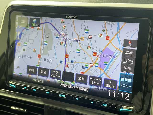 トヨタ シエンタ ファンベースG クエロ 大阪府 2020(令2)年 4.4万km ブラックマイカ KENWOOD 9インチナビ　MDV-M906HDL/【BT/フルセグTV/ipod/USB/HDMI/DVD]/アラウンドビューモニター/ドライブレコーダー前後　DRV-MR745/ビルトインETC/衝突被害軽減システム/レーンキープアシスト/横滑り防止装置/コーナーセンサー前後/オートライト/オートマチックハイビーム/両側パワースライドドア/アイドリングストップ/純正１６インチアルミホイール/純正フロアマット/ハーフレザーシート/スマートキー
