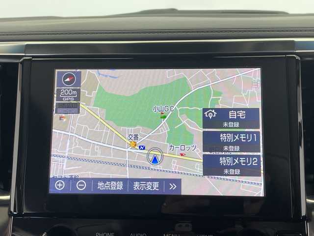 トヨタ アルファード S 栃木県 2020(令2)年 2.4万km ブラック ディスプレイオーディオ/メモリーナビ/（CD/DVD/Bluetooth/USB）/バックカメラ/トヨタセーフティセンス/ビルトインETC/両側パワースライドドア/オートライト/LEDヘッドライト/横滑り防止装置/フォグランプ/スマートキー/プッシュスタート/ステアリングスイッチ/革巻きステアリング/電動格納ミラー/純正アルミホイール/純正フロアマット