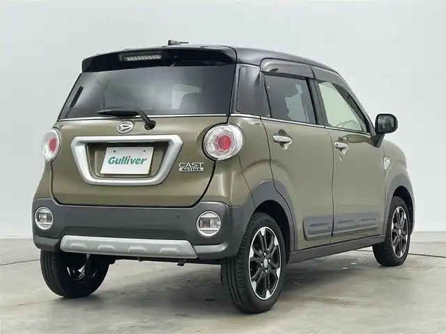 ダイハツ キャスト アクティバ G SAⅢ 岡山県 2018(平30)年 4.4万km オフビートカーキM 純正ナビ　「NMZM-W68D」/　「BT/フルセグ/DVD/CD/USB」　/全方位カメラ　/オートハイビーム　/ＬＥＤヘッドライト（AUTO機能付き）　/ＥＴＣ　/衝突被害軽減システム　/車線逸脱防止システム　/ドライブレコーダー　/ヘッドライトレベライザー　/純正ドアバイザー/フォグランプ/アイドリングストップ　/禁煙車/スマートキー×1/プッシュスタート