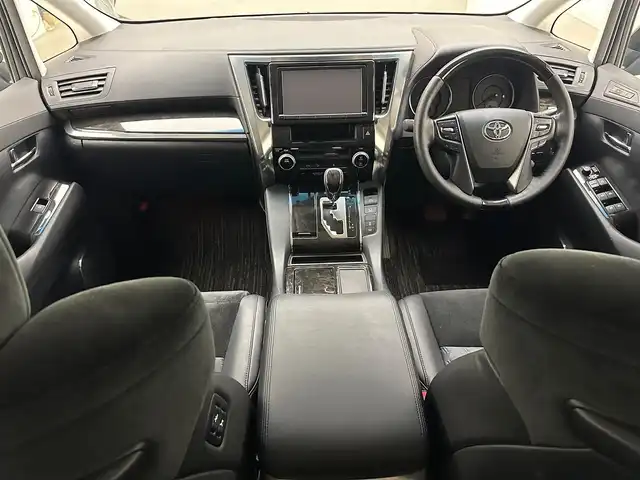 トヨタ アルファード S Cパッケージ 兵庫県 2016(平28)年 6.6万km スパークリングブラックパールクリスタルシャイン 純正9インチナビ/フルセグ CD DVD BT MSV/純正フリップダウンモニター/両側パワースライドドア/ツインムーンルーフ/パワーバックドア/レーダークルーズコントロール/プリクラッシュセーフティー/クリアランスソナー/ハーフレザーシート/パワーシート/ステアリングヒーター/LEDヘッドライト/LEDフォグライト/オートライト/ビルトインETC/MOPスペアタイヤ/純正フロアマット/ドアバイザー/スマートキー/スペアキー