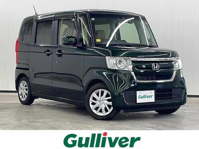ホンダ Ｎ ＢＯＸ G L ホンダセンシング 長崎県 2020(令2)年 1.1万km ブリティッシュグリーンP 禁煙車/社外ナビ（CN-E310D）/バックカメラ/オートライト/LEDヘッドランプ/クルーズコントロール/ETC/ドライブレコーダー/衝突軽減システム/車線逸脱警告装置/ステアリングスイッチ/電格ウィンカーミラー/片側パワースライドドア/プッシュスタート/社外アルミホイールタイヤ有