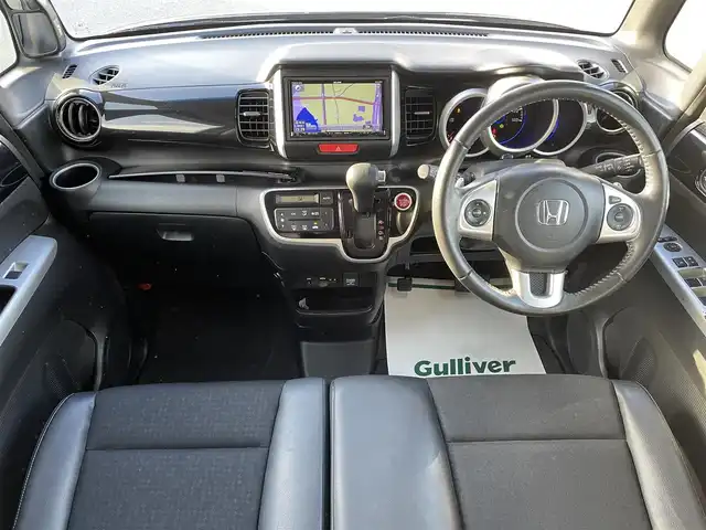 ホンダ Ｎ ＢＯＸ カスタム G ターボ Lパッケージ 兵庫県 2016(平28)年 6.4万km スマートブラック 社外SDナビ/両側パワスラ/純正フロアマット/純正アルミホイール/クルーズコントロール/バックカメラ/フルセグTV/Bluetooth接続/ビルトインETC/スイッチスタート/シートリフター/CD/DVD/ターボ/リア席サンシェード