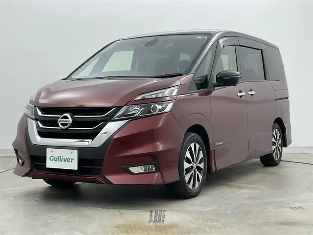 日産 セレナ ハイウェイスター Vセレクション 岡山県 2018(平30)年 6.5万km マルーンレッド 2トーン 純正9型ナビ MM517D-L/地デジ/Bluetooth/DVD/CD/アラウンドビューモニター/両側パワースライドドア/エマージェンシーブレーキ/クルーズコントロール/LEDヘッドライト/前後ドライブレコーダー /ビルトインETC/純正フロアマット/オートライト/プッシュスタート /スマートキー/パーキングアシスト /純正16インチアルミホイール
