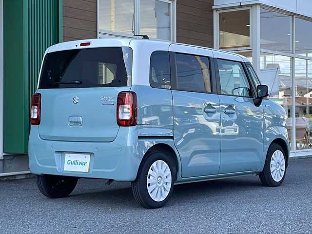 スズキ ワゴンＲ スマイル HYBRID S 岐阜県 2024(令6)年 0.3万km オフブルーメタリック/ホワイト2トーン 禁煙車/フルセグナビ/両側パワースライドドア/レーンキープアシスト/衝突軽減ブレーキ/クリアランスソナー/シートヒーター/アイドリングストップ/後方コーナーセンサー/ワンオーナー/カーテンエアバッグ/オートエアコン/オートライト/オートハイビーム/プッシュスタート/スマートキー/スペアキー