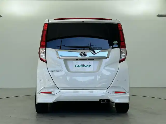 トヨタ ルーミー カスタムG－T 福井県 2018(平30)年 5万km パールホワイトⅢ モデリスタエアロ/9インチナビ/(フルセグTV/BT/CD/DVD)/バックカメラ/衝突被害軽減システム/コーナーセンサー/クルーズコントロール/両側パワースライドドア/横滑り防止装置/LEDヘッドライト/フォグランプ/オートライト/電動格納ミラー/プッシュスタート/スマートキー