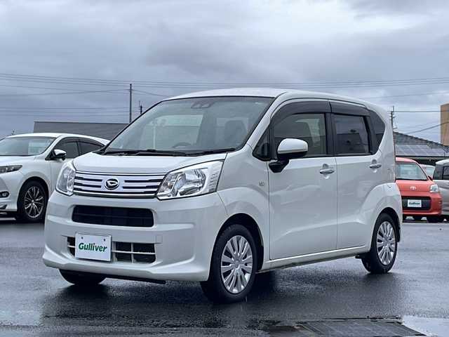 ダイハツ ムーヴ L SAⅢ 鹿児島県 2018(平30)年 6.9万km パールホワイトⅢ 社外ナビ（CN-E300D）/バックカメラ/地デジテレビ/Bluetooth/前後ドライブレコーダー/コーナーセンサー/衝突軽減システム/LEDヘッドランプ/オートライト/オートハイビーム/社外フロアマット/取説/保証書