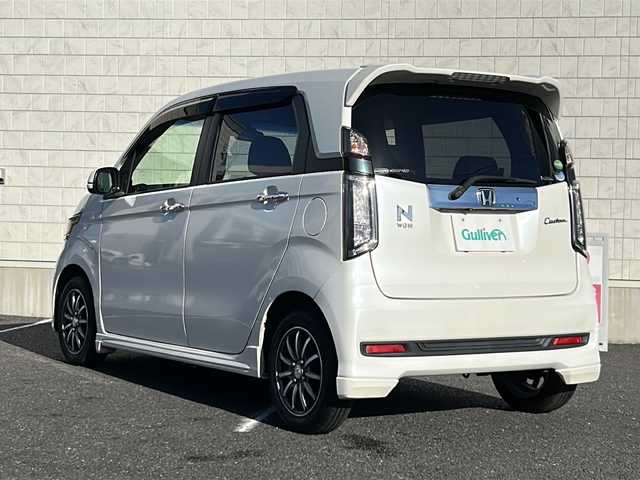 ホンダ Ｎ ＷＧＮ カスタム G Aパッケージ 千葉県 2014(平26)年 7万km プレミアムホワイトパール 純正ナビVXM-145VS/ワンセグTV/CD/DVD/BT接続/USB入力/バックカメラ/クルーズコントロール/あんしんパッケージ/・シティブレーキアクティブシステム/・前席用iサイドエアバック/（アイサイドエアバック）システム、/・サイドカーテンエアバックシステム/（前/後席対応）/ハーフレザーシート/オートライト/HIDヘッドライト/フォグランプ/純正フロアマット/純正アルミホイール/ドアバイザー/スペアキー/フロント＆リアエアロ/リモコンエンジンスターター