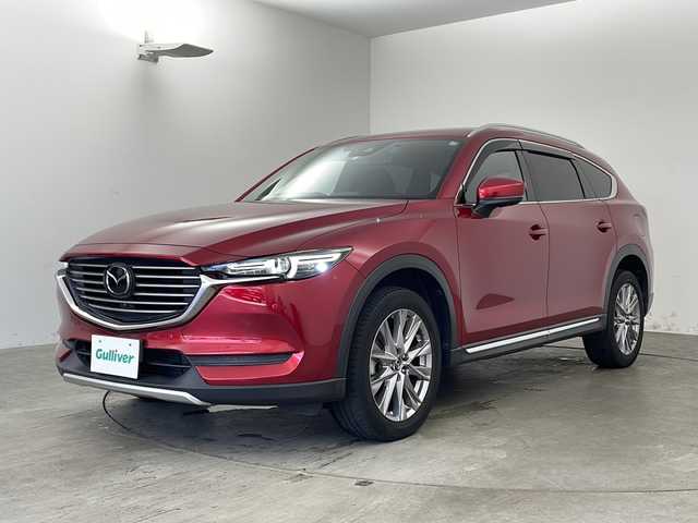 マツダ ＣＸ－８ XD プロアクティブ 兵庫県 2018(平30)年 6.5万km ソウルレッドクリスタルM ・純正ナビ/CD/DVD/BT/USB/SD/AUX/・アラウンドビューモニター/・ALPINEフリップダウンモニター/・衝突軽減システム/・レーンキープアシスト/・横滑り防止装置/・クリアランスソナー/・盗難防止装置/・レーダークルーズコントロール/・アイドリングストップ/・電動パーキングブレーキ/・オートホールド/・LEDオートライト/・前方ドライブレコーダー/・メモリーシート/・運転席パワーシート/・運転席シートヒーター/・ステアリングヒーター/・ステアリングスイッチ/・革巻きステアリング/・WACエアコン/・ETC/・純正フロアマット/・ルーフレール/・純正アルミホイール/・W＋サイドエアバッグ/・カーテンエアバッグ