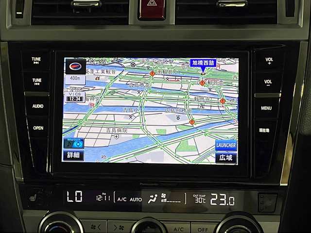 スバル アウトバック リミテッド 広島県 2015(平27)年 6万km クリスタルブラックシリカ 禁煙車/純正８型ナビ/バックカメラ/シートヒーター/パワーシート/レーダークルーズコントロール/パドルシフト/ＥＴＣ/電動リアゲート/コーナーセンサー/衝突軽減/レーンキープ/ルーフレール/ＬＥＤヘッドライト/フォグランプ/純正18インチアルミホイール(225/60/R18)