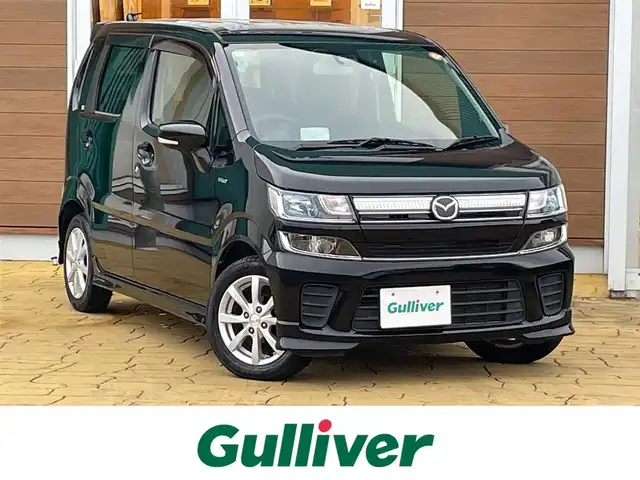 マツダ フレア ハイブリッド XS 宮崎県 2018(平30)年 4.5万km ブルーイッシュブラックパール3 メモリナビ/フルセグテレビ/バックカメラ/ETC/アイドリングストップ/ドライブレコーダー/レーンキープ/衝突軽減ブレーキ/オートライト