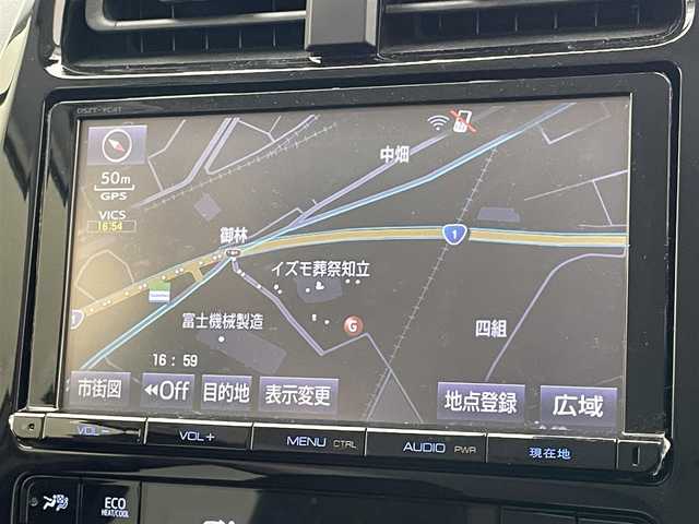 トヨタ プリウス S ツーリングセレクション 鳥取県 2016(平28)年 5.4万km ホワイトパールクリスタルシャイン 純正９型ナビ　フルセグＴＶ　Ｂｌｕｅｔｏｏｔｈ　黒合皮　シートヒーター　バックカメラ　ＥＴＣ　セーフティセンス　衝突軽減　追従クルコン　ＬＥＤライト　オートライト　フォグランプ　社外ＡＷ4本積込　保証書　取説　ワンオナ　禁煙車